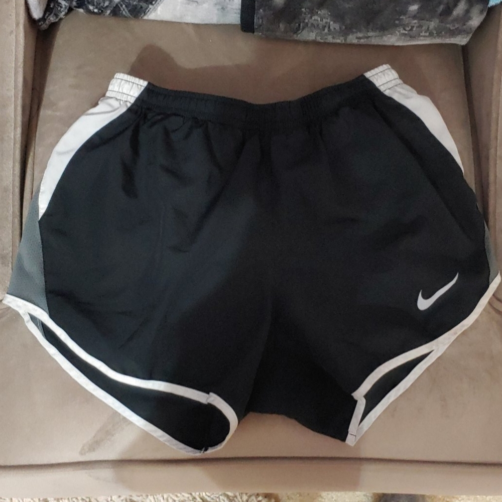 Black nike active wear shorts